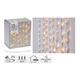 Cortina 320 Leds Blanco Cálido Con 5 Funciones 1x2m