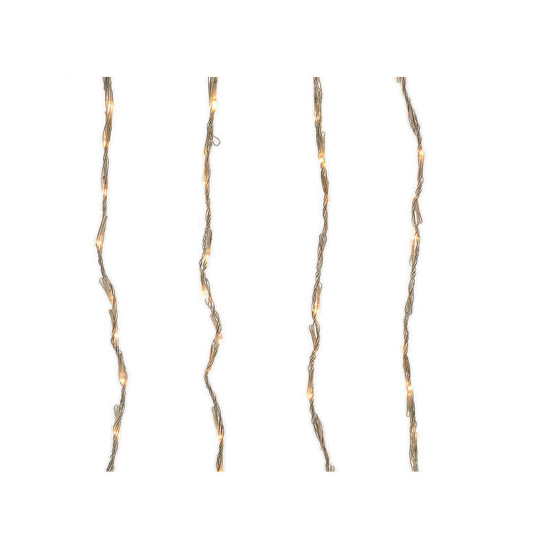 Cortina De Leds Para Balcon Exterior Blanco Calido 2x1m 220 Leds