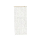 Cortina De Plástico Y Barra De Madera, Para Puerta, 90 X 200 Cm