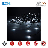 Cortina Easy-Connect 2x1m 10 Tiras 100 Leds Blanco Frio 30v (Interior-Exterior) Edm Total 1,8w