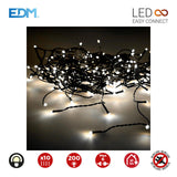 Cortina Easy-Connect 2x2m 10 Tiras 200 Leds Blanco Calido 30v (Interior-Exterior) Edm Total 3,2w