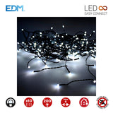 Cortina Easy-Connect 2x2m 10 Tiras 200 Leds Blanco Frio 30v (Interior-Exterior) Edm Total 3,2w