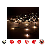 Cortina Icicle Easy-Connect 2x0,5m 12 Tiras Blanco Calido 30v (Interior-Exterior) Edm Total 0,72w