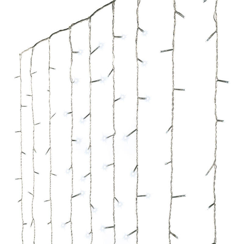 Cortina Led Exterior Blanco Frio 2,25x1,5m-240 Leds