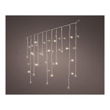 Cortina Led Icicle Lights Parpadeante 5,8m 240 Leds Luz Calida