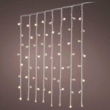 Cortina Multifunción, Exterior, Blanco Frío, Cable Transparente, 240 Leds, 2 X 2 M