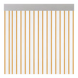 Cortina Puerta Ferrara Transparente Color Miel 90x210cm M63112 Acudam