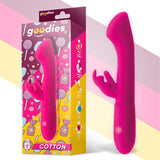 Cotton Vibrador Punto G Y Conejito Usb Silicona Fuchsia