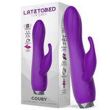 Vibrador Couby Silicone Rabbit Purple Vibrator