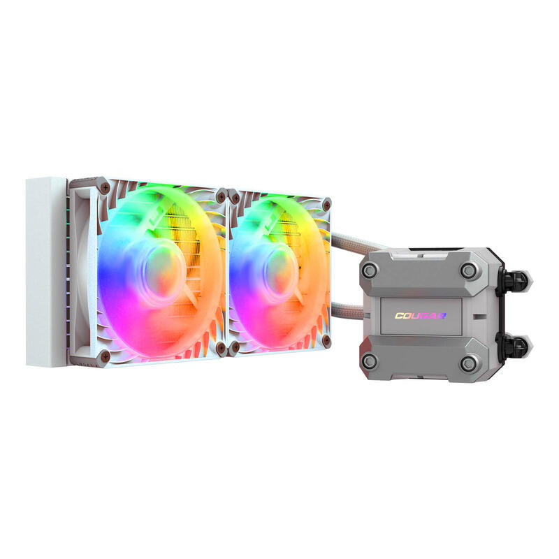 Cougar Cpu Refrigeracion Liquida Poseidon Ultra 240, Argb, Blanco