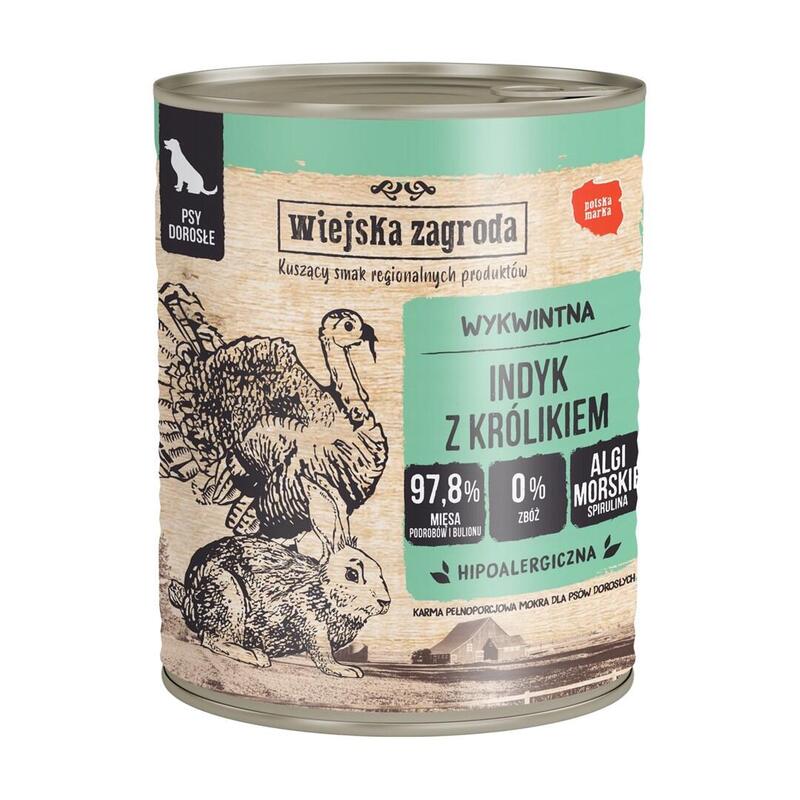 Country Farm Alimento Húmedo Para Perro Pavo Y Conejo 800g