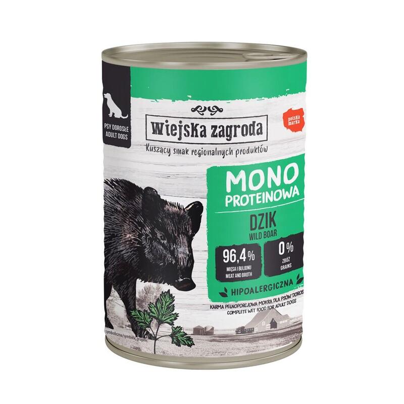 Country Farm Monobial Comida Húmeda De Jabalí Para Perro 400g
