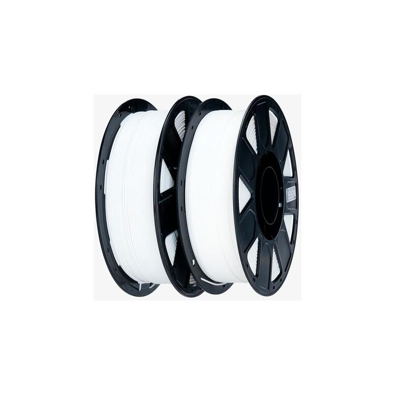 Creality Ender-Pla Filament Value Pack White, Filamento 3d 2 Kg, 1.75 Mm, En 2 Rollos 3301010347