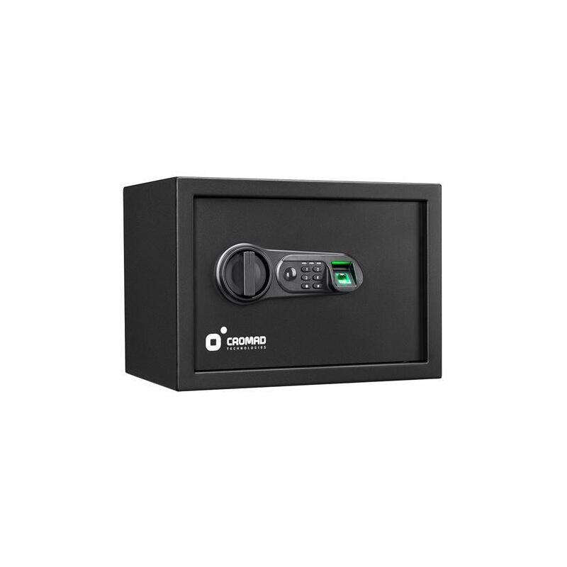 Cromad Caja Fuerte Electronica - Alto Nivel De Seguridad - De 4 A 8 Digitos - Huella Dactilar - Bisagras Ocultas -