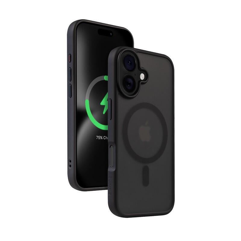 Crong Hybrid Frost Mag Cover Do Do Iphone 16 Negro