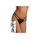 Crotchless Pleasurepearl Os - Black