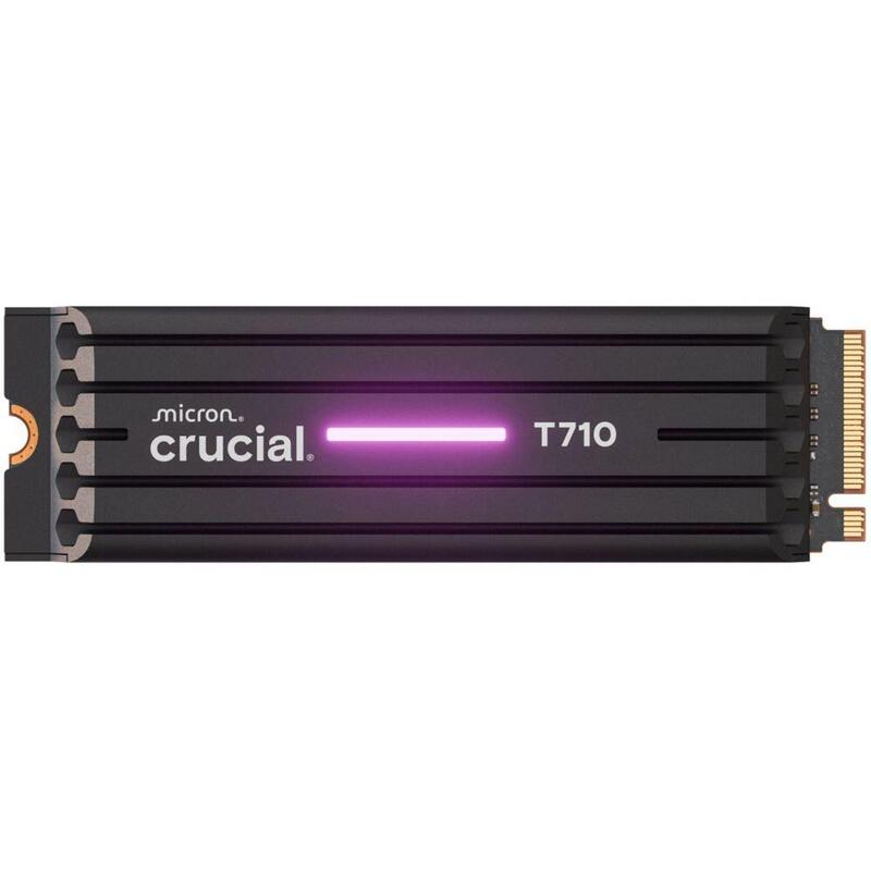 Crucial T710 With Heatsink   4tb Pcie Gen5 Nvme M.2 2280 Ssd