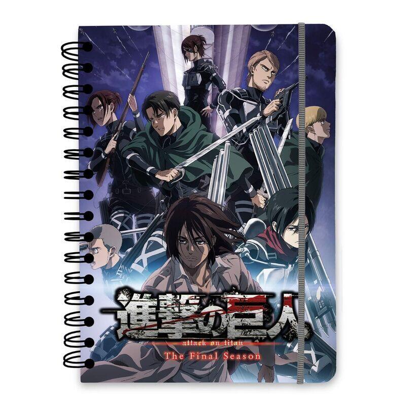 Cuaderno A5 Attack On Titan