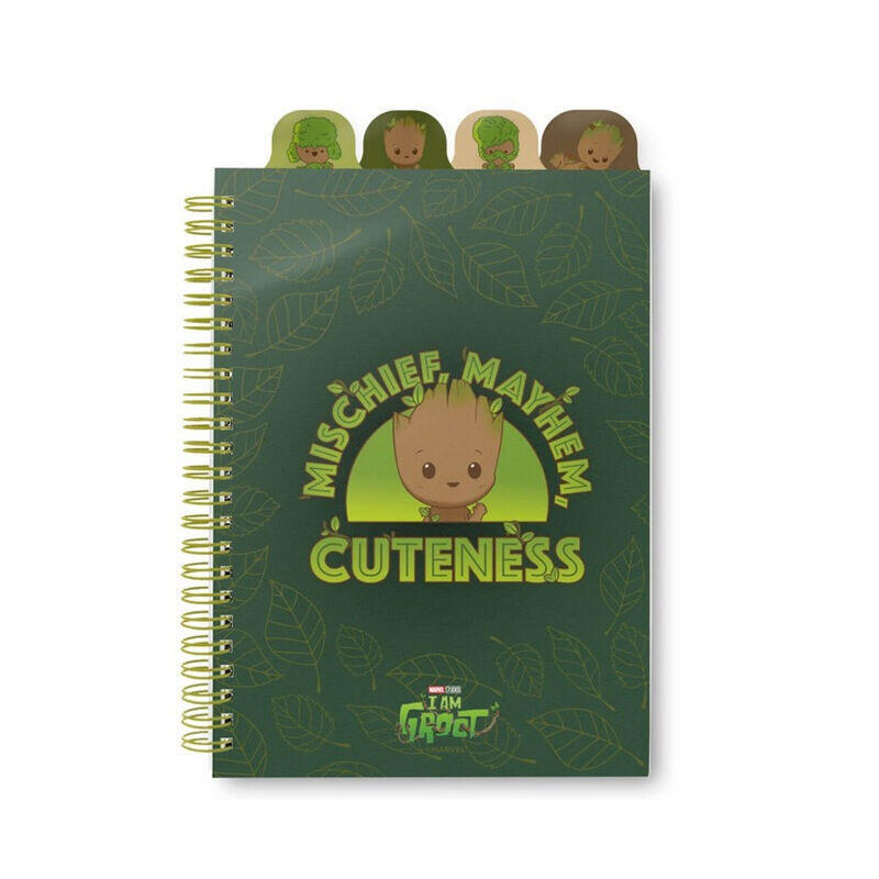 Cuaderno A5 Groot Marvel