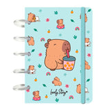 Cuaderno A6 Bubble Tea Capibara