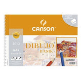 Cuaderno De Dibujo Con Espiral Canson C200400695/ A4+/ 20 Hojas/ Con Recuadro