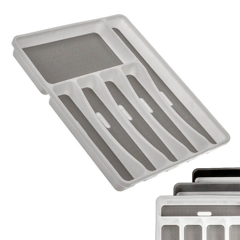 Cubertero Plastico 40 Cm Gris 32,5x40x5 Cm Kozina