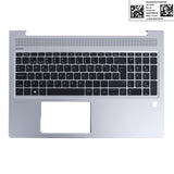 Cubierta Superior Hp Probook 450 G6 G7 455 G6 G7 Con Teclado Sp Plateado