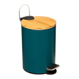 Cubo De Basura De Baño Verde Petrol 3l Colección 'Colors'