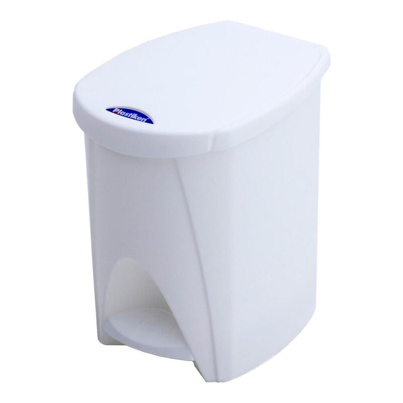 Cubo Pedal De 7l Blanco 20x26x28cm