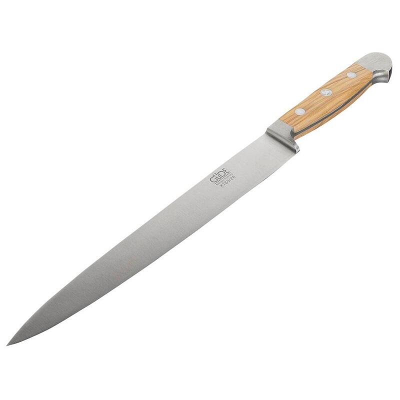 Cuchillo Jamonero Alpha Gde 26 Cm Madera De Olivo