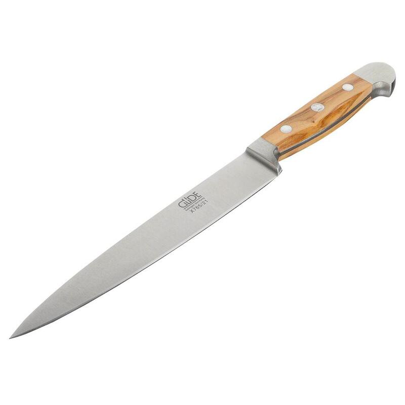 Cuchillo Jamonero Güde Alpha 21 Cm Madera De Olivo