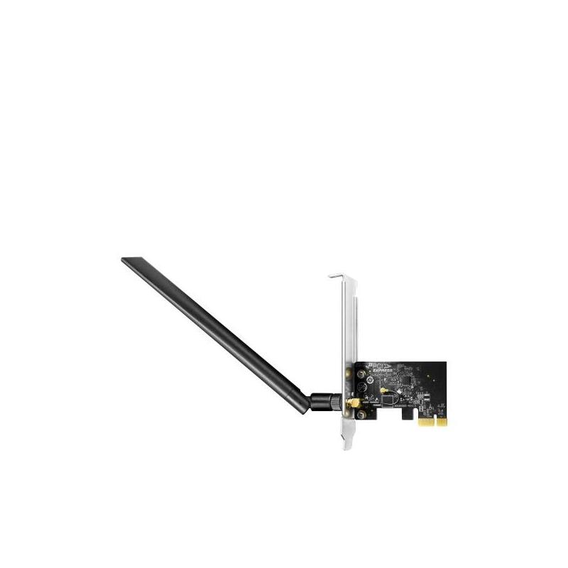 Cudy Ac650 Adaptador De Red Pcie - Doble Banda - Antena Wi-Fi 5 Desmontable - Velocidad Hasta 433mbps - 72.5x45x11.6mm