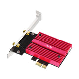 Cudy Adaptador De Red Pcie Tribanda Wifi 7 Be9300 - Bluetooth 5.4 - Disipador Termico - Base De Antena Magnetizada -