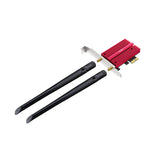 Cudy Adaptador De Red Pcie Tribanda Wifi 7 Be9300 - Bluetooth 5.4 - Disipador Termico - Negro/Rojo
