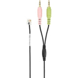 Cuipc 1 Pc Connection Cable,  Rj9 To Dual 3.5mm