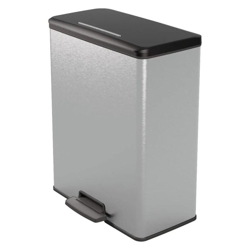 Curver Pedal Waste Bin Silver (443822 Vidaxl)