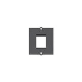 Custom Module - 1xkeystone W/2 Screws - Black