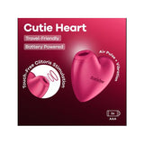 Cutie Heart Succionador De Clítoris Battery Series