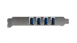 Usb 3.2 Gen 1 Pci-E Karte + 4 Ports Inkl.Lowprofilebügel,4xexterne Ports