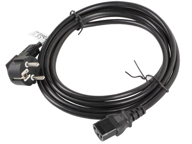 Cable De Alimentación Lanberg Ca-C13c-11cc-0030-Bk Conectores Schuko / Iec320 C13 3 Metros