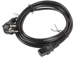Cable De Alimentación Lanberg Ca-C13c-11cc-0030-Bk Conectores Schuko / Iec320 C13 3 Metros