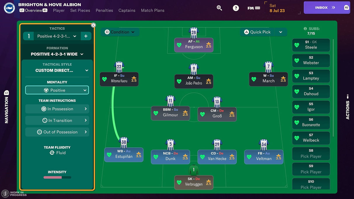 Juego Football Manager 2024 Playstation 5