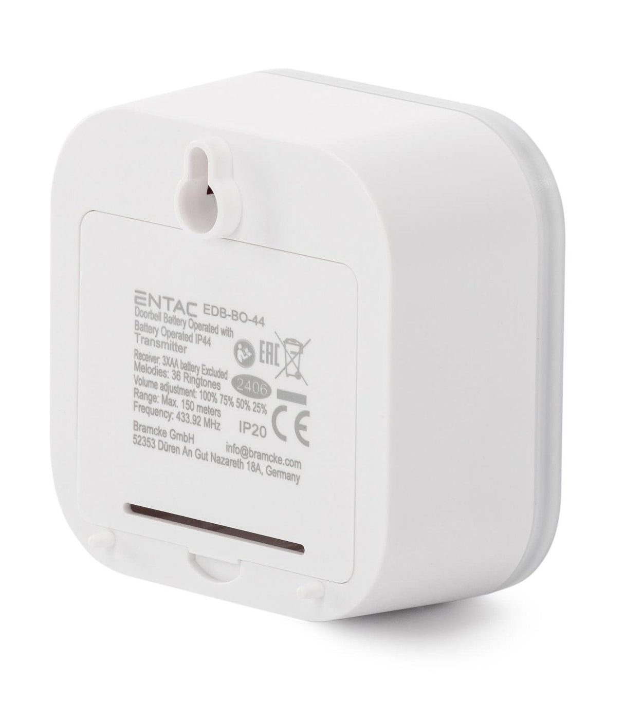 Entac Türklingel Ip44-Sender Inkl. 1xcr2032