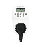 Logilink Et0007 Contador Eléctrico Programador Eléctrico Diario/Semanal Blanco