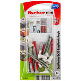 EAN 4048962405415 - Fischer 557916 tornillo de anclaje y taco 6 pieza(s) Juego de enchufes de pared y tornillos 30 mm imagen 1
