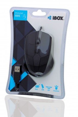 EAN 5901443046677 - iBox i005 ratón Ambidextro USB tipo A Laser 1600 DPI imagen 2
