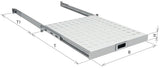 Efb 19" 1he Bandeja De Rack Extraíble, Et 550..650 Mm, 30 Kg, St 800, Ral9005
