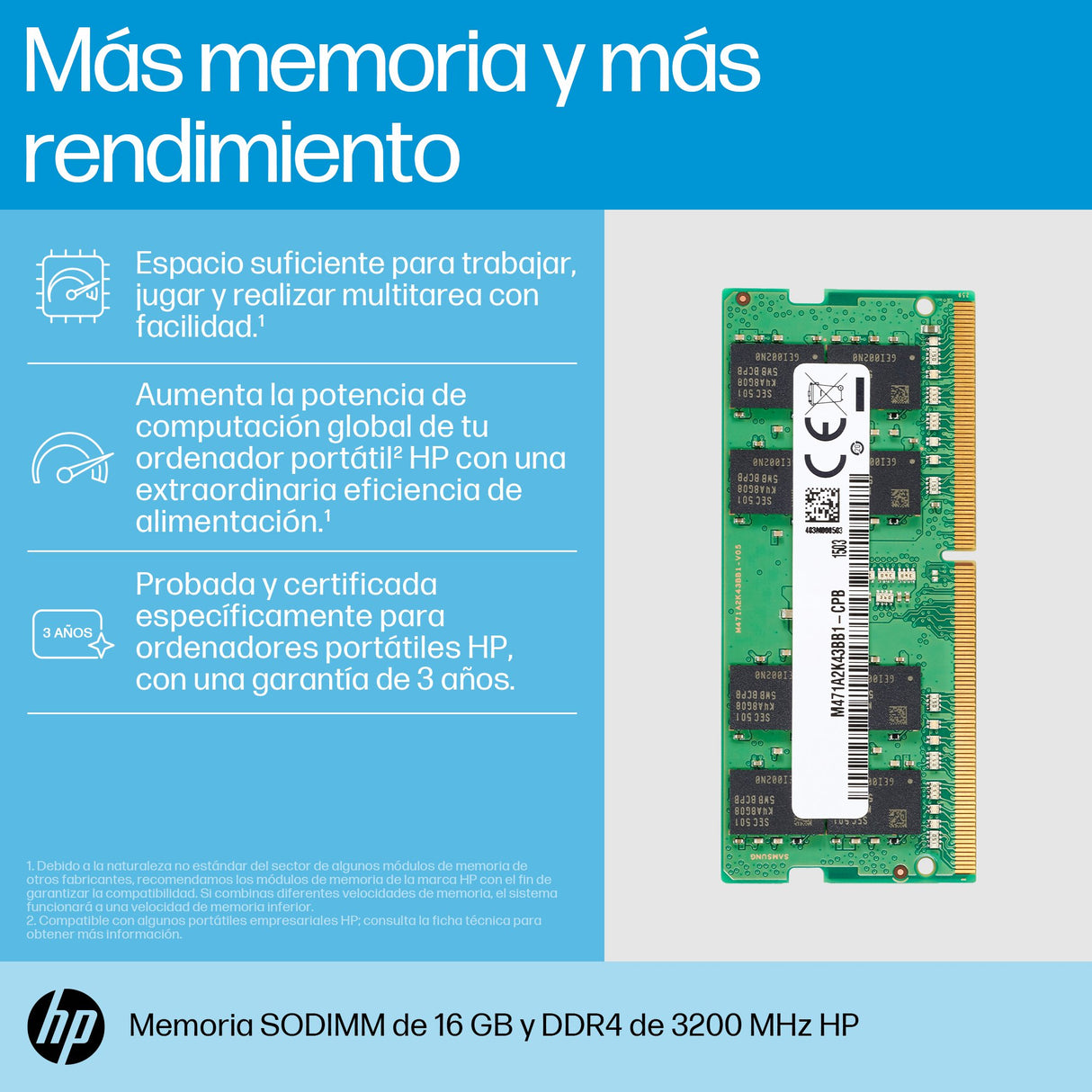 EAN 0197192782033 - HP 16GB DDR4 3200 SODIMM Memory módulo de memoria 260-pin SO-DIMM imagen 3