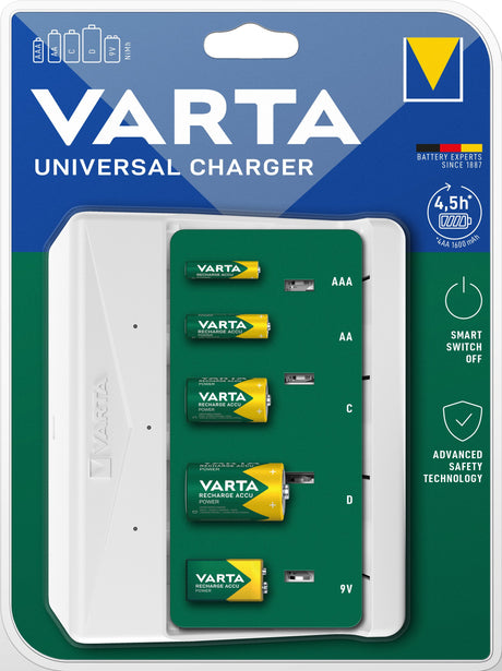 EAN 4008496054671 - Varta Universal Charger cargador de batería Pilas de uso doméstico Corriente alterna imagen 3