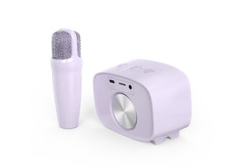 Altavoz Bluetooth Myfirst Voice 2  Microfono Individual - Mp3 - Efectos Vocales - Rosa